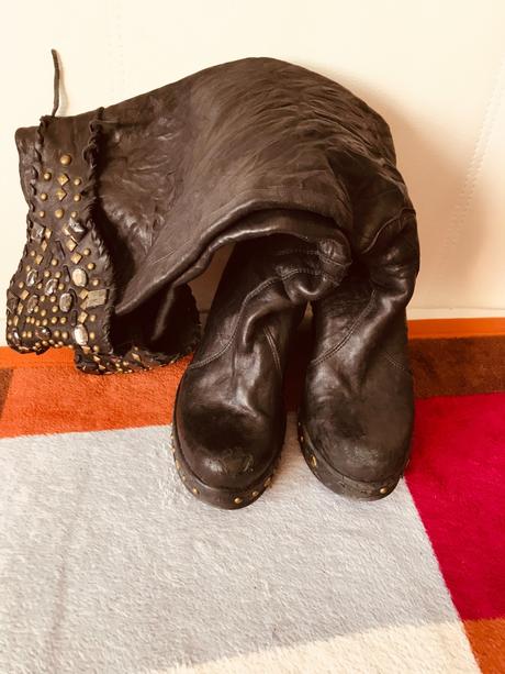 Čižmy z velmi jemnej kože vel. 38,, 38