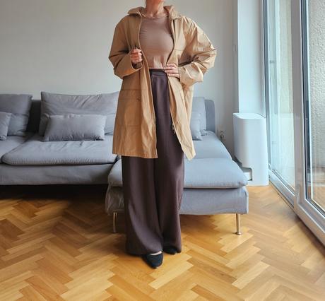 Ľahká bunda predĺžená balonak na prechodné obdobie, zara,52