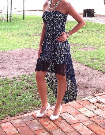 Čipkované šaty veľ. s/m, m