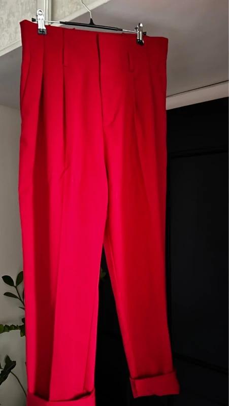Nohavice s vysokým pasom, h&m,xl