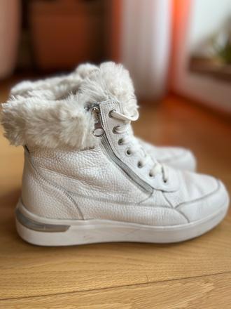 Vodeodolne kozene zateplene topanky, geox,39