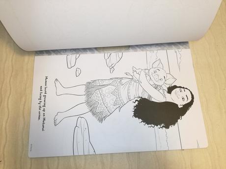 Disney moana colouring fun pad + stickers nau19,