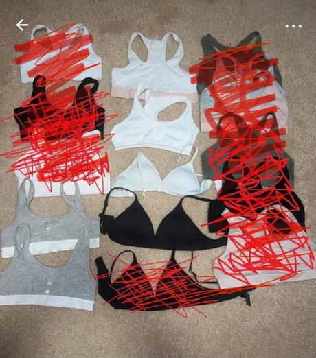 Dievcenske lambady a podprsenky, h&m,140