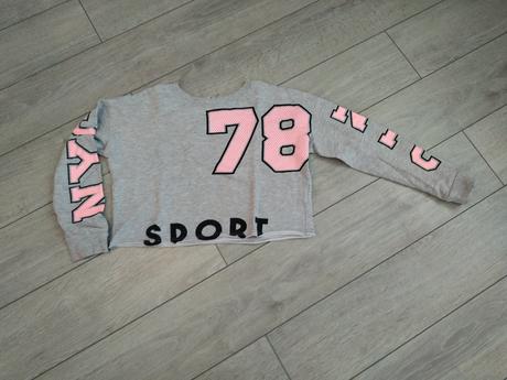 Mikina crop top, h&m,146