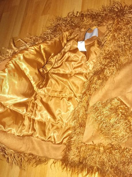 Kabátik z imitácie semišu veľ.38 gate, gate,38