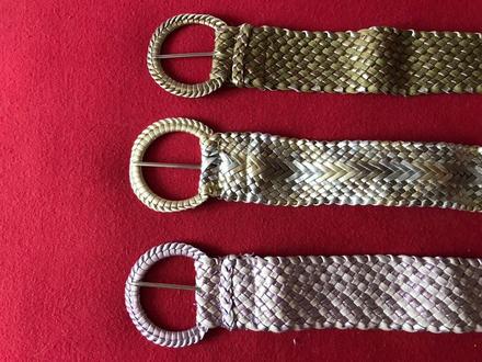 Opasky damske 3 kusy, 102 x 6 cm,