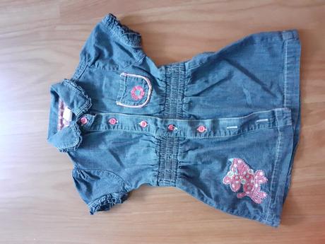 Dievčenské riflové šaty, 68