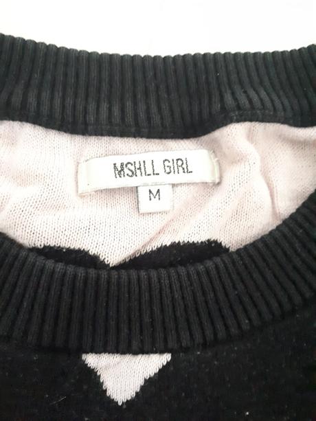 Pulóver so srdiečkami veľ. s - m, gate,s