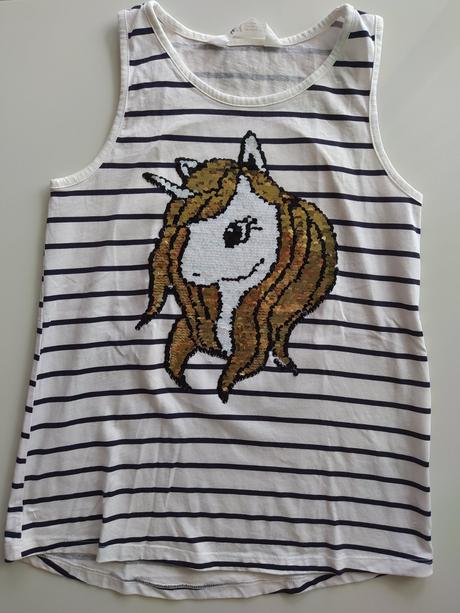 Jednorožcové tričko, h&m,134