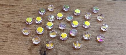 Korálka - 8 mm - svetlo ružová ab, 