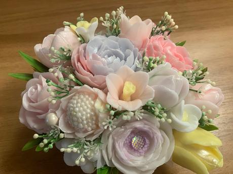 Mydlova kytica v krabičke, 