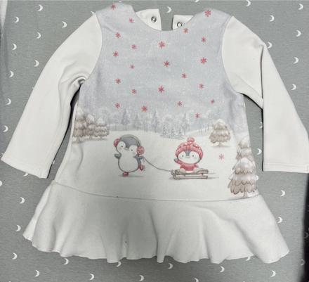 Nadherné mayoral zimné/vianočné šaty 80, mayoral,80