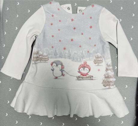 Nadherné mayoral zimné/vianočné šaty 80, mayoral,80