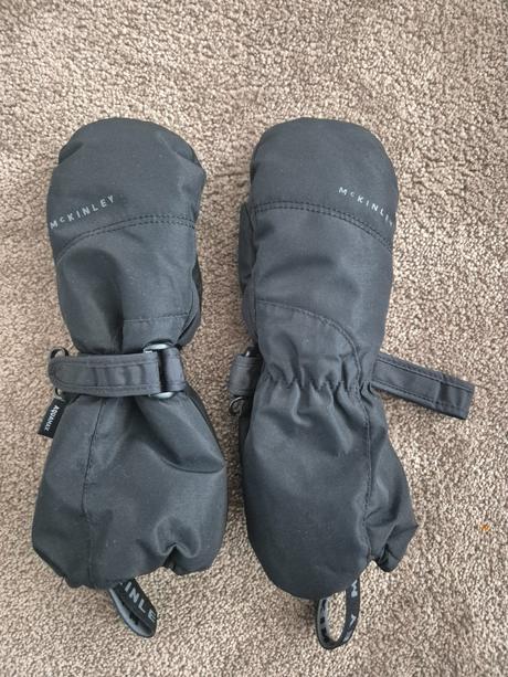 2x detské nepremokavé lyžiarské rukavice, wedze