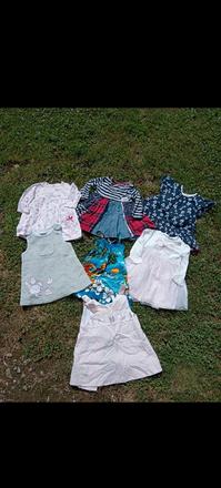 Dievčenské šaty balík 6-9 mesiacov, next,74