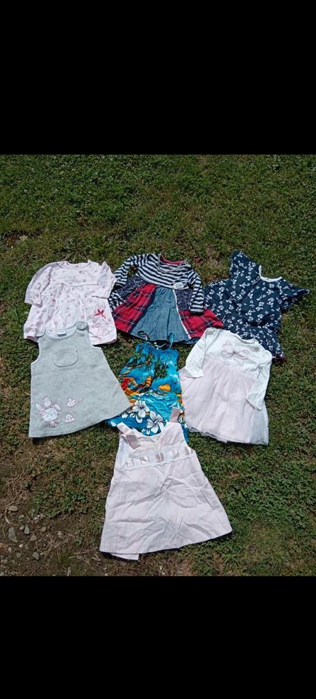 Dievčenské šaty balík 6-9 mesiacov, next,74