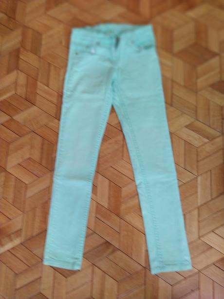 Zelené nohavice., c&a,140