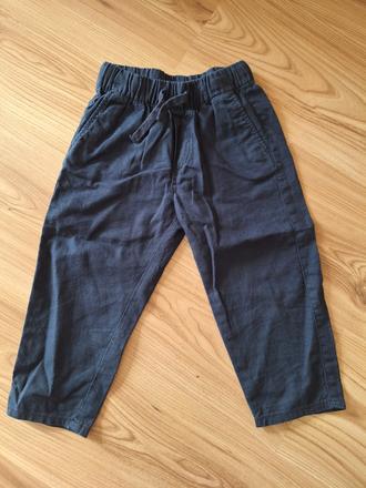 Ľanové nohavice, h&m,92