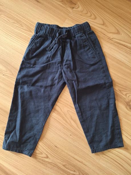 Ľanové nohavice, h&m,92