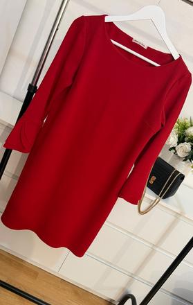 Červené elegantné šaty made in italy, l