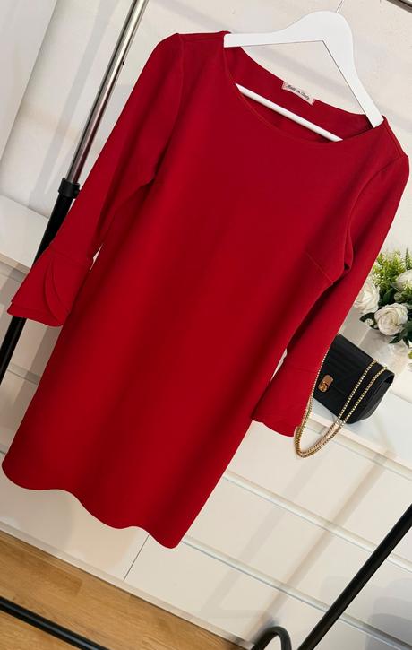 Červené elegantné šaty made in italy, l