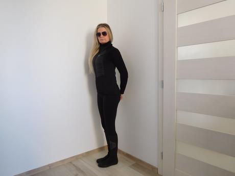 Vesta bez rukávov + sťahovacie čierne legíny-36v,, 36