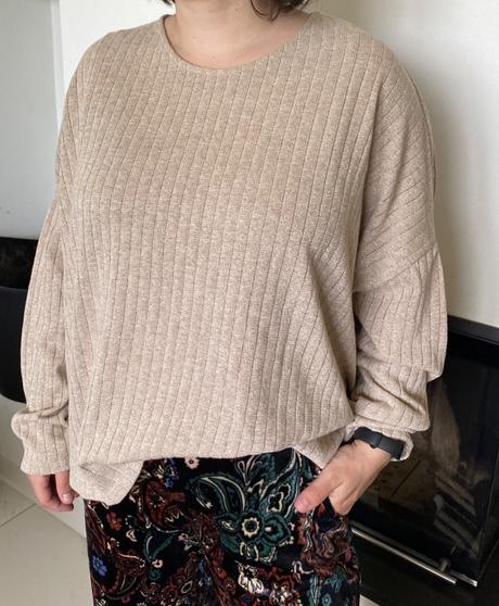 Kratsi oversize pulover, zara,l