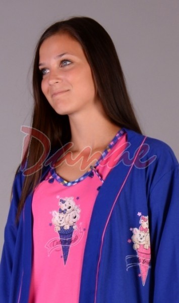 Kojenecká nočná košeľa so županom, vienetta secret,l - xxl