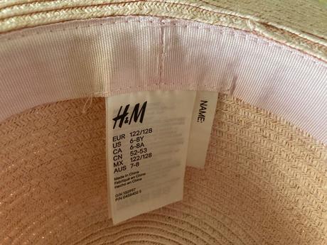 Trblietavý slamený klobúk 122/128, h&m,122