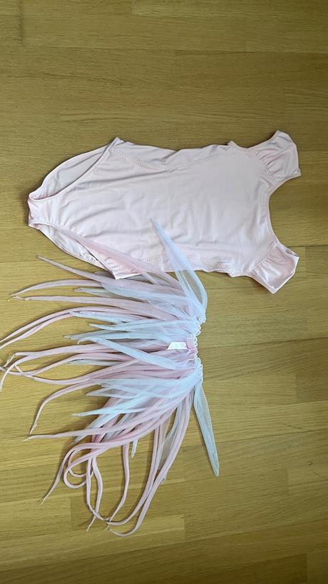 Dievčenský dres na gymnastiku so sukňou, 140