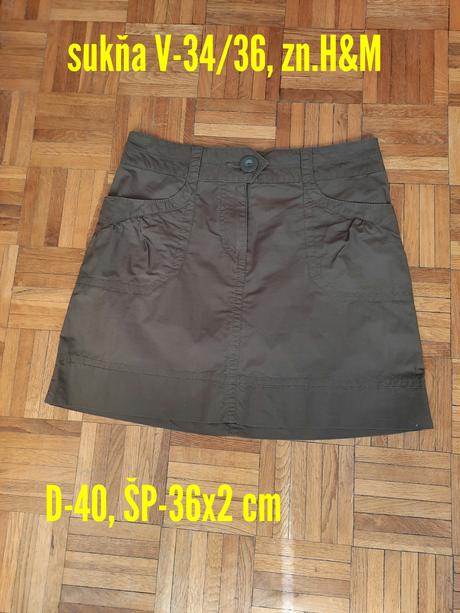 Dámska sukňa, h&m,36