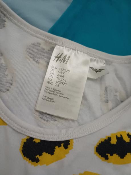 3 tielka bavlnene v.128, h&m,128