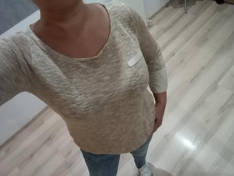 Pulóver bežovozlaty, l