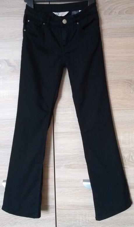 Čierne (príležitostné) nohavice h&m, h&m,140
