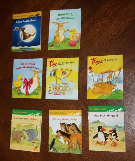 8 x miniknižka vo veľkonočnom vajíčku - v nemčine, 