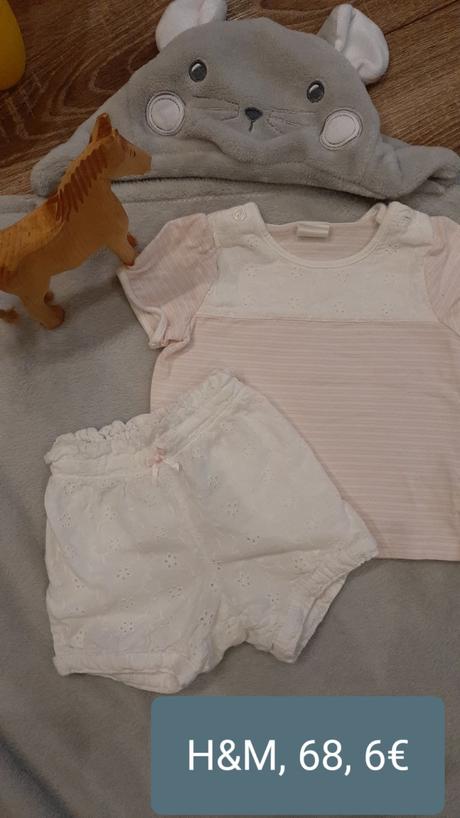 Tricko a kratasy, h&m,68