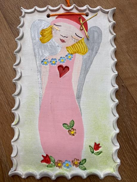 Krásny miniobrázok anjel víla šťastie a láska,