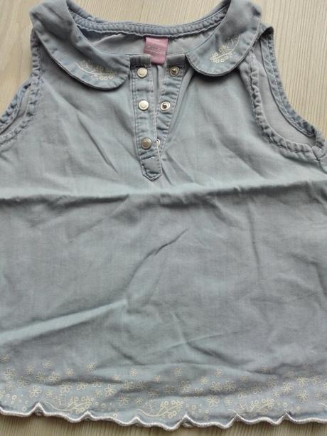 Riflova bluzka bez rukavov, takko,80