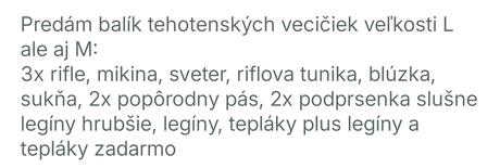 Balík tehotenskych veci, l