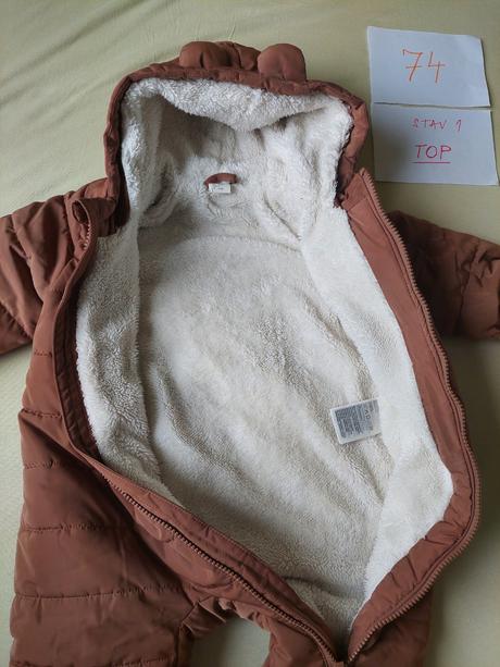 Overal macko hruby, h&m,74