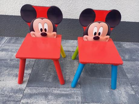 Detský stôl so stoličkami mickey mouse,