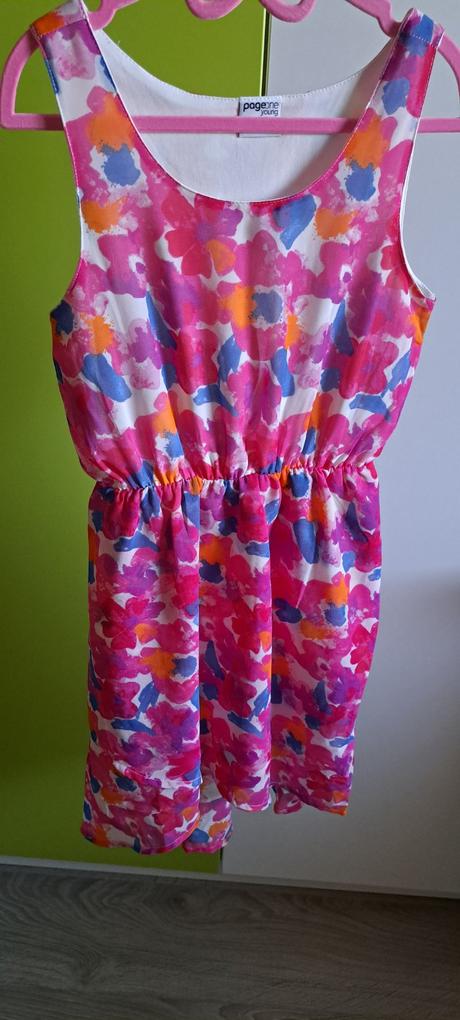 Farebne šaty, takko,134