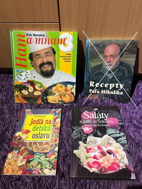 Sada 3 ks kuchárskych knižiek, 