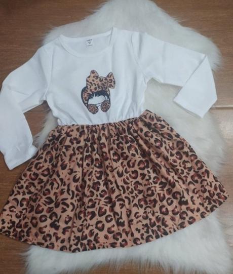 Šatky s leo vzorom, 110 / 116