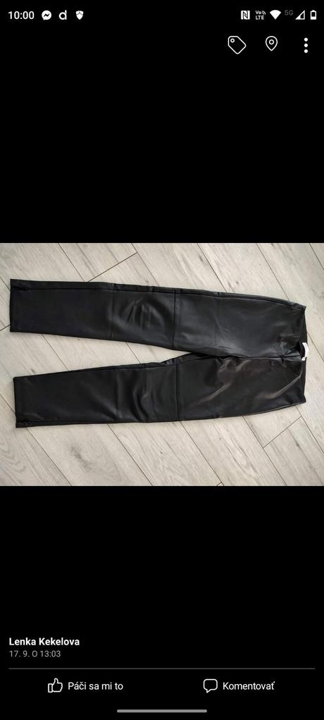 Koženkove legíny, zara,140