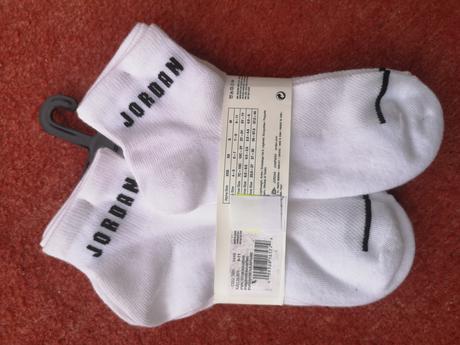 Air jordan ponožky 6 párov veľkosť 37,5-40, air jordan,37 / 38 / 39 / 40