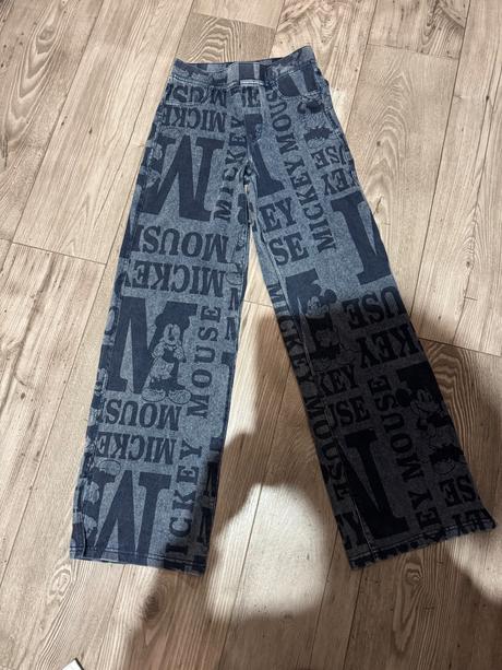 Široké nohavice, h&m,158