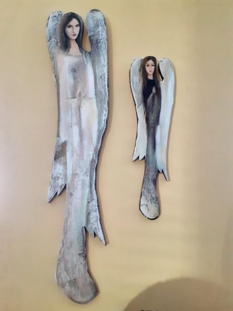 Drevené obrazy cena za2 ks, 