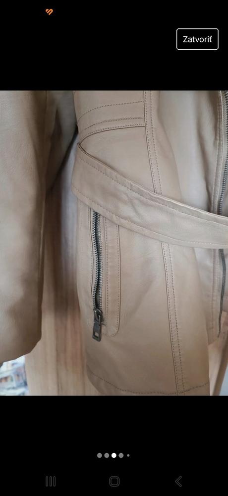 Koženková bundu na zimu, xl