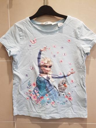 Tricko frozen v dobrom stave, h&m,122